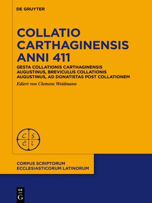 cover image of Collatio Carthaginensis anni 411
